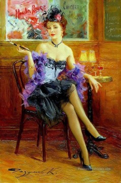  impressionist - Une jolie femme KR 022 Impressionist